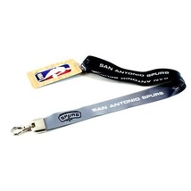 San Antonio Spurs Lanyard Ombre Style Lob Clasp Keychain NBA Official Merch - $11.64