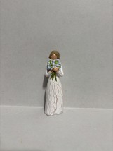Woman Holding A Blue Bouquet of Flowers - $342.65 MXN