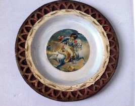 Antique Napoleonic Plate  Grenadier  Cavalry Hussard on the Horse 1812 - $560.91 MXN