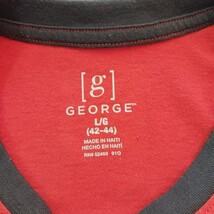 George Crewneck Men's Long Sleeve Orange & Gray Cotton Blend T-Shirt L (42-44) image 5