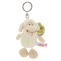 NICI Sheep White Stuffed Animal Plush Beanbag Key Chain 4 inches - £9.19 GBP
