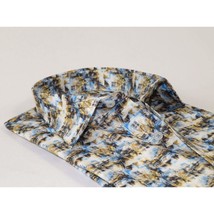 Men's EMILIO CERUTTI Sport Shirt 100% Cotton Long Sleeves #EMC4 Multi Blue image 2