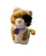 American Girl Plush Calico Cat Ginger Stuffed Animal Toy 6&quot; With Purple ... - $23.69 CAD