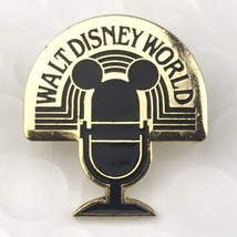 Walt Disney World Microphone With Mickey Ears Gold Tone Early 2000s - £10.01 GBP