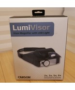 Carson LumiVisor Head Magnifier - Head Visor with LED Lighted Magnifier - £25.84 GBP