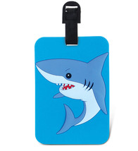 Luggage Tag SHARK Identification Label Suitcase Backpack ID Travel Ocean Jaws - £9.43 GBP