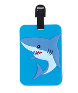 Luggage Tag SHARK Identification Label Suitcase Backpack ID Travel Ocean... - £9.25 GBP