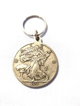 ZOMBIE APOCALYPSE BIOHAZARD WALKER 2 SIDED COIN STYLE KEY CHAIN KEY RING - $13.93 CAD