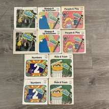 Sesame Street 5 Book &amp; Record Lot Original Cast Vinyl LP - £36.34 GBP