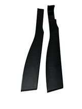 Hard Plastic Car Seat Gap Filler Inserts Pair Carbon Fiber Look Drop Sto... - $14.09