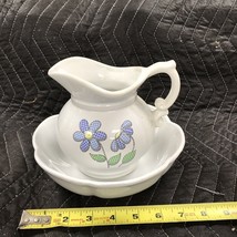 McCoy Flowers Pitcher And Bowl #7528 Made In The USA, Vintage Set  EUC - £7.69 GBP