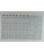 Amtrak Report of Cash and Cash Items Sheets Lot of 8 - £13.78 GBP