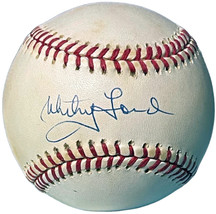 Whitey Ford signed Official Rawlings American League Baseball minor tone spots-  - £102.22 GBP