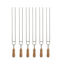 Double Pronged Skewers For Grilling Stainless Steel Skewers For Kabobs 15.3-Inch - £22.13 GBP
