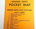 Vintage 1950&#39;s Cram&#39;s Modern Series Pocket Map Asia No 305 - $15.10