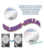 CloneZilla Fastest Cloning Possable AMD64 AND i486 Boot-Able DVD Set USA - $10.85 CAD