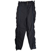 Breaker Pants Womens Parachute Ruched Size 5 Black 14263 6140 23x28.5 - $34.65