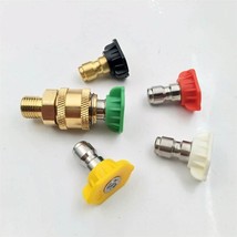 HNYRI 1/4&quot; Quick Connector Quarter Adapter+Pressure Nozzle Type 13 - £13.86 GBP