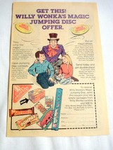 1982 Color Ad Willy Wonka Candy Magic Disc Offer - £6.31 GBP