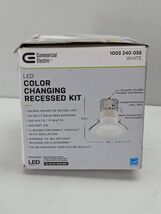 Commercial Electric 65-Watt 5 in. LED Color Changing Recessed Trim Kit W... - $12.94
