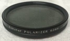 Rokunar Polarizer 62 mm Screw-in Glass Filter Lens Made in Japan Tinted - $880.14 MXN