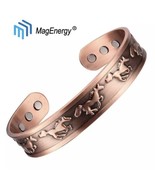 Pure Copper Magnetic Bracelet Arthritis Therapy Cuff Bangle Horse Wester... - £12.94 GBP