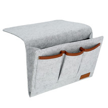 Felt Bedside Caddy - Gray Dorm Bedside Storage Caddy - £24.70 GBP