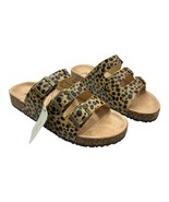 Jeossy Milan Sandals Womens 5.5  Arizona Black Leopard Print Slip On Str... - €16,32 EUR