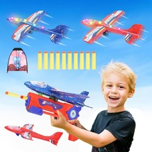4-Pack LED Airplane Launcher Toy - 2 Flight Modes, Foam Glider Planes fo... - £11.67 GBP