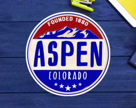 Aspen Colorado Decal Sticker Skiing Mountains Climbing Ski 3&quot; x 3&quot; - £3.87 GBP