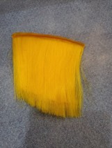 Yellow Artificial Hair Jig Pelt Skin Fur Hair - £3.10 GBP