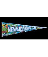 Vintage New Jersey Felt Souvenir Banner Pennant Princeton University Gra... - $40.92 CAD
