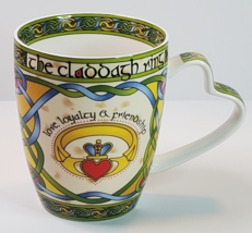 Clara Irish Weave The Claddagh Ring Mug  Love Loyalty  Friendship 13 oz - $17.77