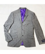 Ben Sherman 2-Button Suit Jacket Men's Regular 40 W33 Gray Purple BS000123 - $222.75