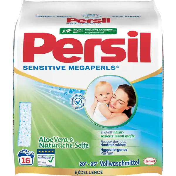 Henkel Persil Sensitive Megaperls laundry detergent -16 WL -FREE SHIP