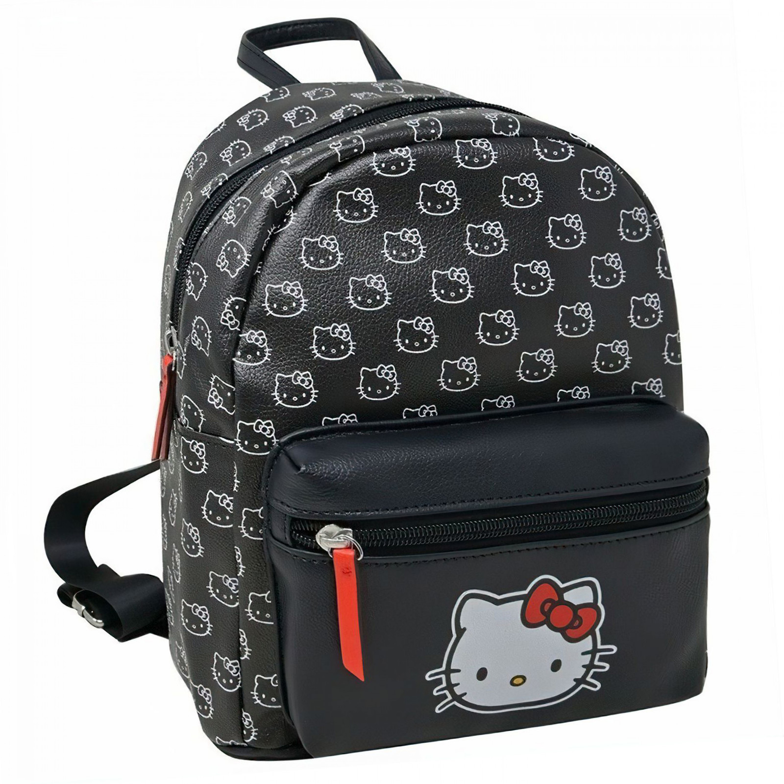 Primary image for Hello Kitty All Over Print Black 10" Mini Backpack Black