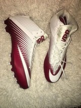 Nike Vapor Speed 2 3/4 TD CF Mid White Red Football Cleats 847089-116 sz... - £46.40 GBP