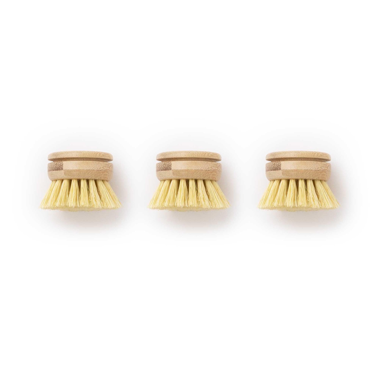 PLANT OATH | 3 Pack Refill Bamboo Dish Brush 2&#39;&#39; inch Heads | Eco Cleaning - $16.99