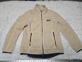 L.L. Bean Mountain Deep Pile Fleece Zip Up Jacket Medium 500366 Zippered... - $43.64