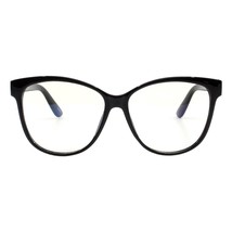 Blue Light Filtering Lens Clear Glasses Women&#39;s Oversized Butterfly UV400 - £10.20 GBP