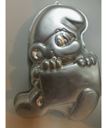 Vintage 1983 Wilton Smurf Saturday Cartoon Cake Baking Pan Tin Mold 502-... - $24.70