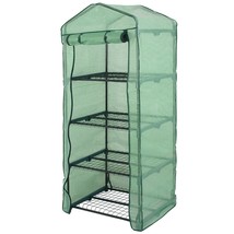 4-Tier Greenhouse Cultivating Plants Seeds Flowers Storage Green House S... - £53.46 GBP