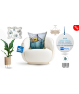 Fall Décor 18x18 Throw Pillow with Insert –100% Linen Cover &amp; 100% Cotto... - €50,36 EUR