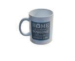 Motivational-Coffee/Tea Large 12 Oz Mug-“Home Is Where Someone Runs &amp; Gr... - £14.14 GBP