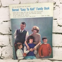 Bernat Easy To Knit Family Book No. 107 Knitting Patterns Vintage 1962 - $6.92
