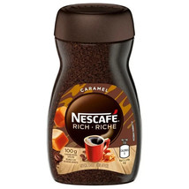 3 Jars Of Nescafe Rich Instant Coffee Caramel Flavored 100g / 3.5 oz each - £30.09 GBP