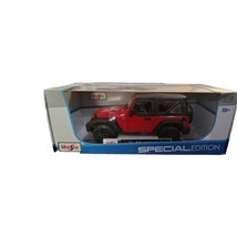 Maisto Special Edition 1:18 Scale 2014 Jeep Wrangler Diecast Model | Red - £27.76 GBP