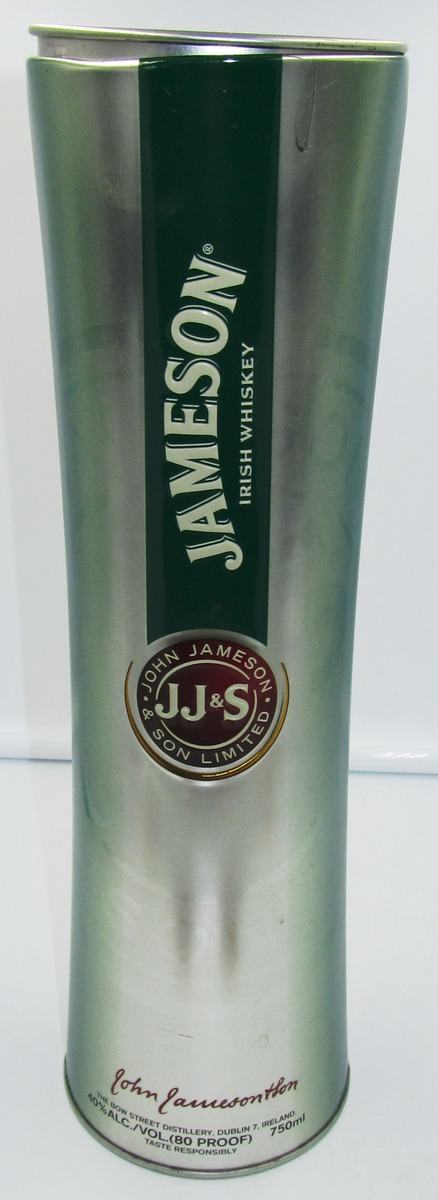 COLLECTIBLE EMPTY LIQUOR BOTTLE ALUMINUM HOLDER JAMESON WHISKEY - $8.00