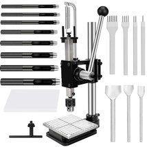 Leather Press Leather Hole Puncher Upgraded, With Aluminum Plate And 16P... - $155.99