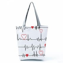 Fashion Tote Customized Dentist Nurse Shoulder Bag Eco Reusable Shopping Bag Lad - £15.65 GBP